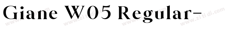 Giane W05 Regular字体转换